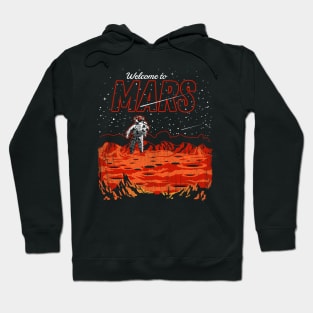 Welcome to Mars greetings from postcard Hoodie